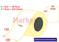 100x150 mm Barkod Etiketi Baskılı