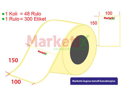 100x150 mm Barkod Etiketi Baskılı - 1