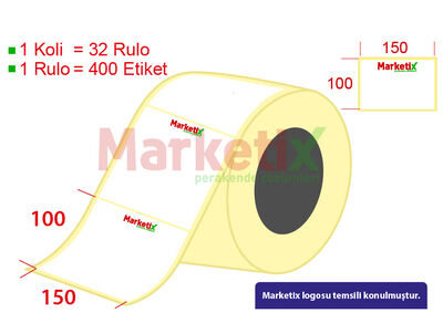 150x100 mm Barkod Etiketi Baskılı - 1