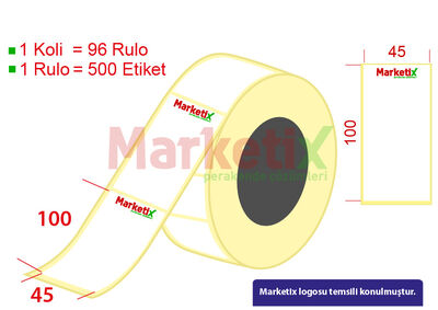 45x100 mm Barkod Etiketi Baskılı - 1