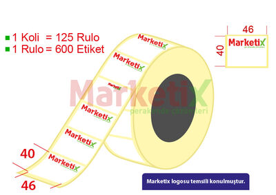 46x40 mm Terazi Etiketi Baskılı - 1