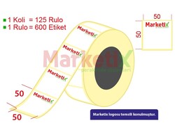 50x50 mm Terazi Etiketi Baskılı