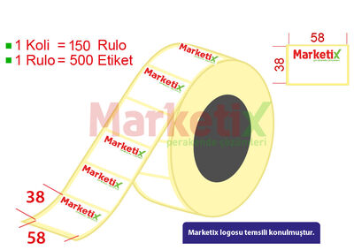 58x38 mm Terazi Etiketi Baskılı - 1