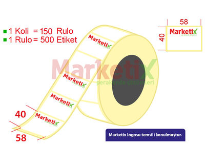 58x40 mm Terazi Etiketi Baskılı - 1