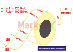 58x80 mm Terazi Etiketi Baskılı