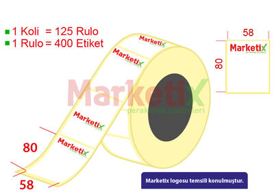 58x80 mm Terazi Etiketi Baskılı - 1
