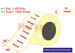 90x30 mm Barkod Etiketi Baskılı