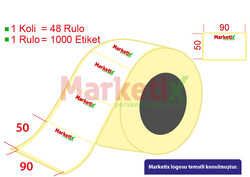 90x50 mm Barkod Etiketi Baskılı