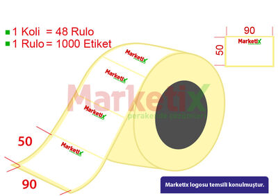 90x50 mm Barkod Etiketi Baskılı - 1