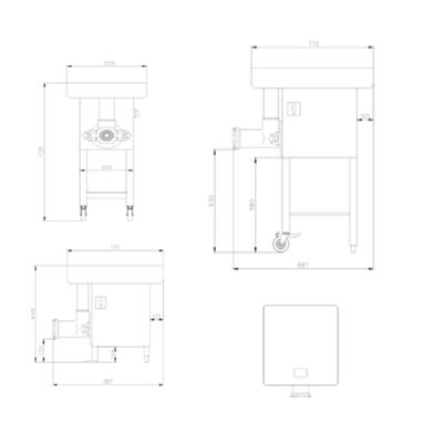 FW N32/98 Kıyma Makinası - 6