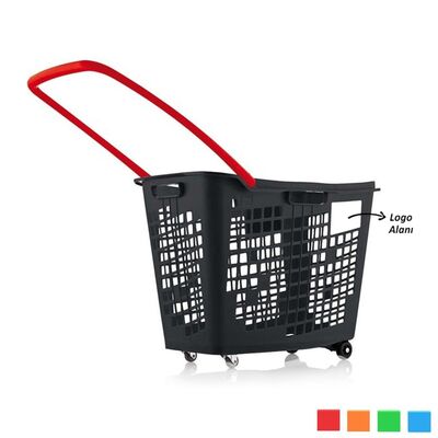 Black Roll Tekerlekli Alışveriş Sepeti 55 Litre - 1