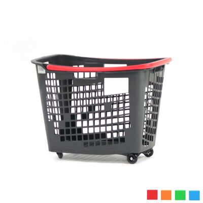 Black Roll Tekerlekli Alışveriş Sepeti 55 Litre - 2