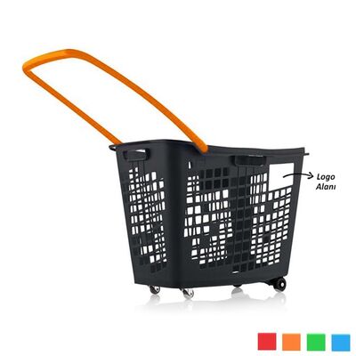 Black Roll Tekerlekli Alışveriş Sepeti 55 Litre - 7