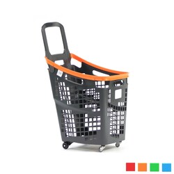 Black Roll Tekerlekli Alışveriş Sepeti 65 Litre