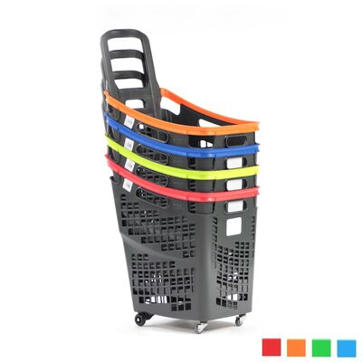 Black Roll Tekerlekli Alışveriş Sepeti 65 Litre - 8