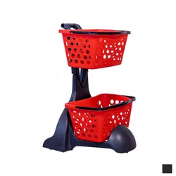 G35 Alışveriş Sepeti Taşıma Arabası 70 Litre