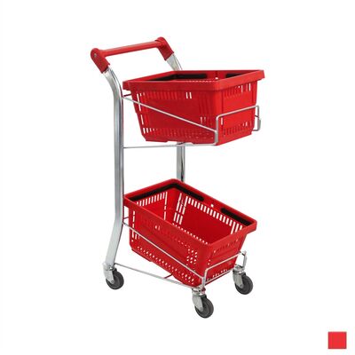 Mini S22 Alışveriş Sepeti Taşıma Arabası 44 Litre - 1
