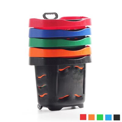 Tekerlekli Alışveriş Sepeti 40 Litre - 9