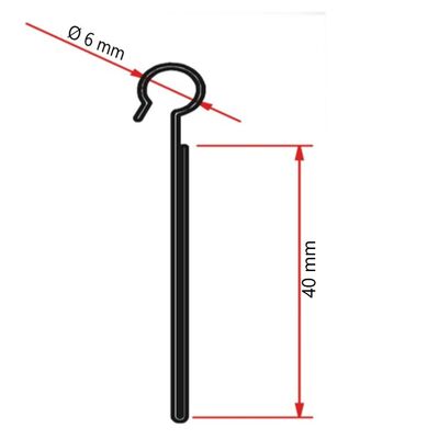 Tel Sport Tel Askı Etiketlik / Şeffaf / h:40 mm - 2